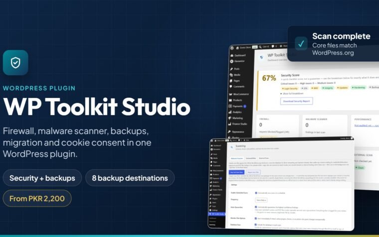 WP Toolkit Studio WordPress plugin screenshot